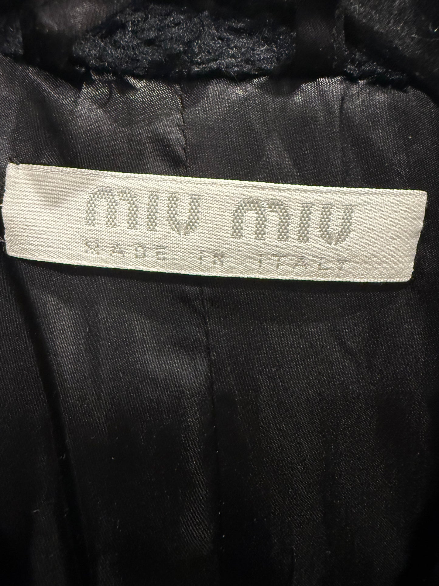 Extremely Rare Miu Miu F/W 1995 Faux Fur Coat as worn by CBK, size 40IT