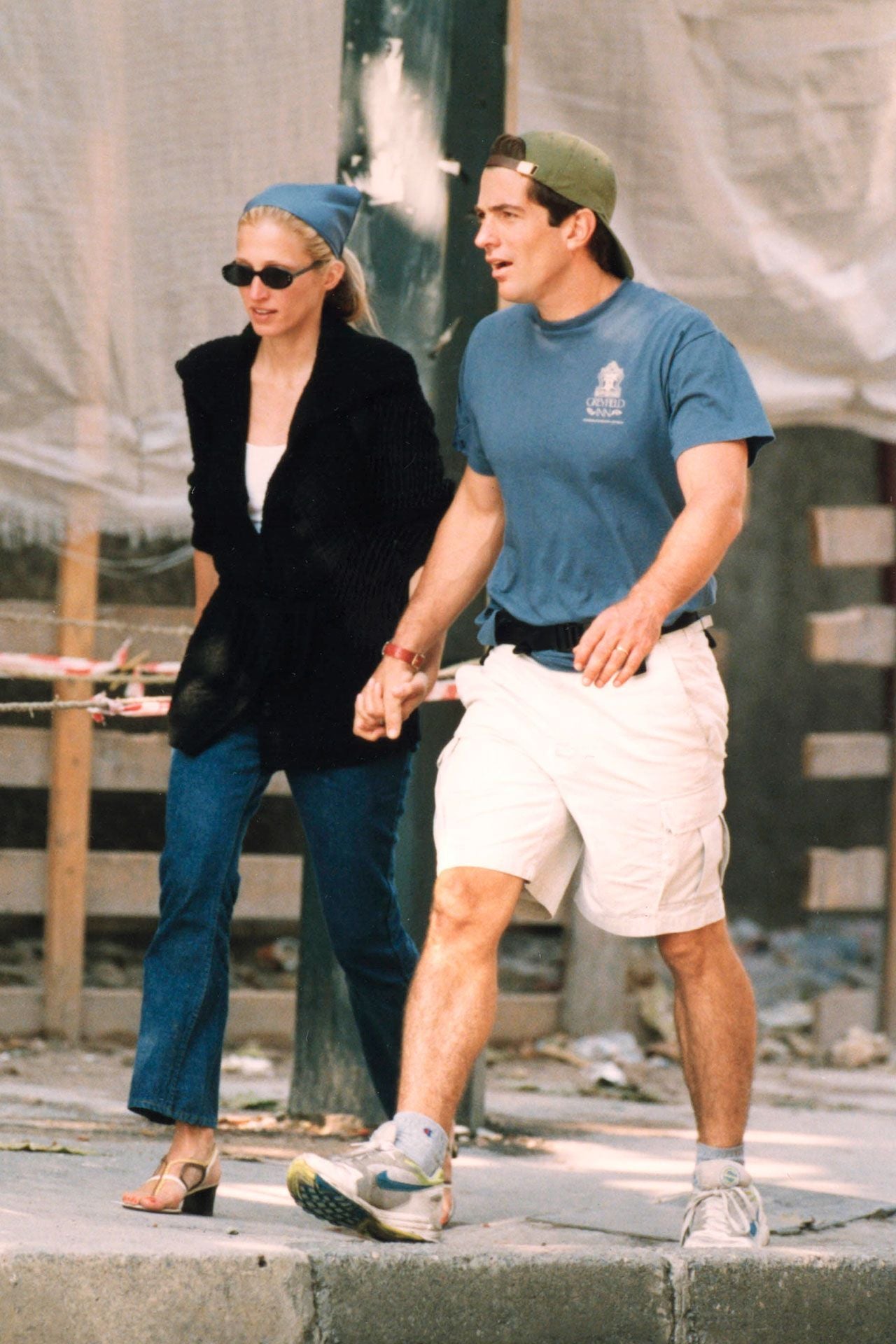 Iconic Prada 1996 Thong Sandals, as worn by Carolyn Bessette Kennedy, 37