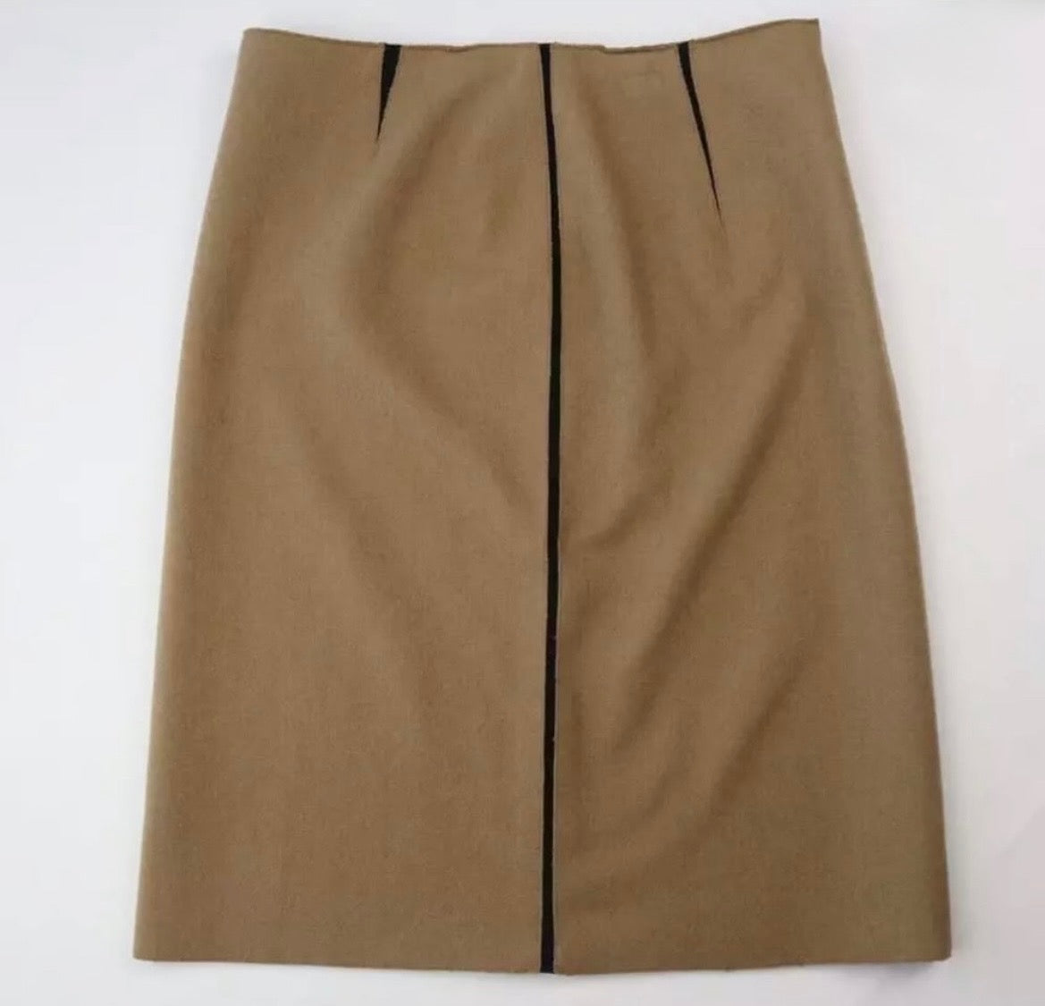 Calvin Klein F/W Runway 1999 Cashmere & Wool Camel Skirt