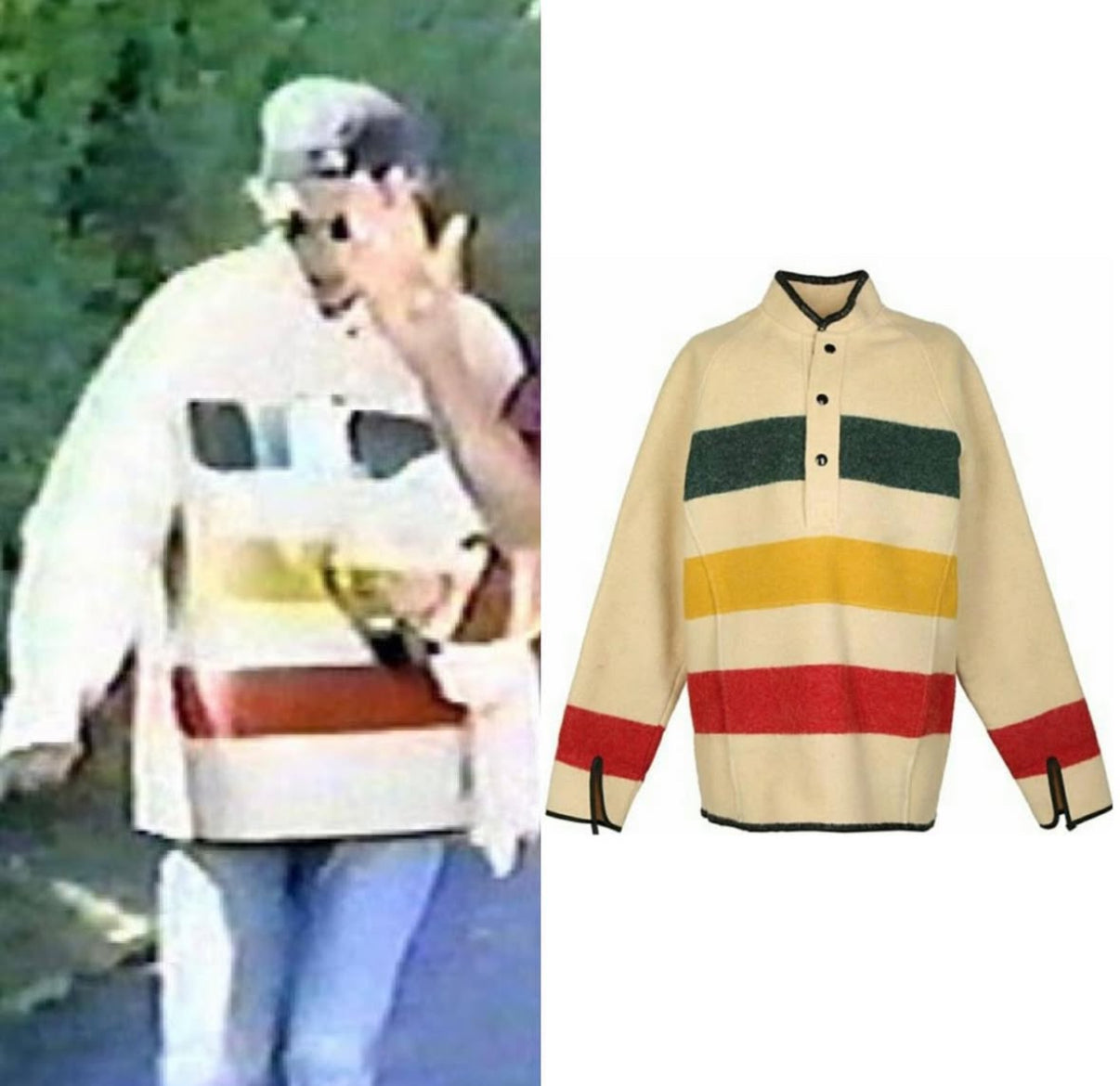 Vintage Woolrich Hudson Bay Pullover as seen on Carolyn Bessette Kennedy