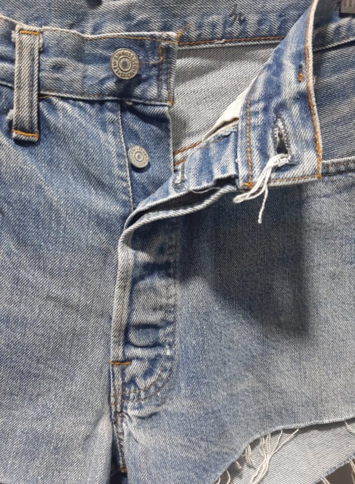 Vintage Levis 501 Cut-off Denim Shorts, Made in U.S.A