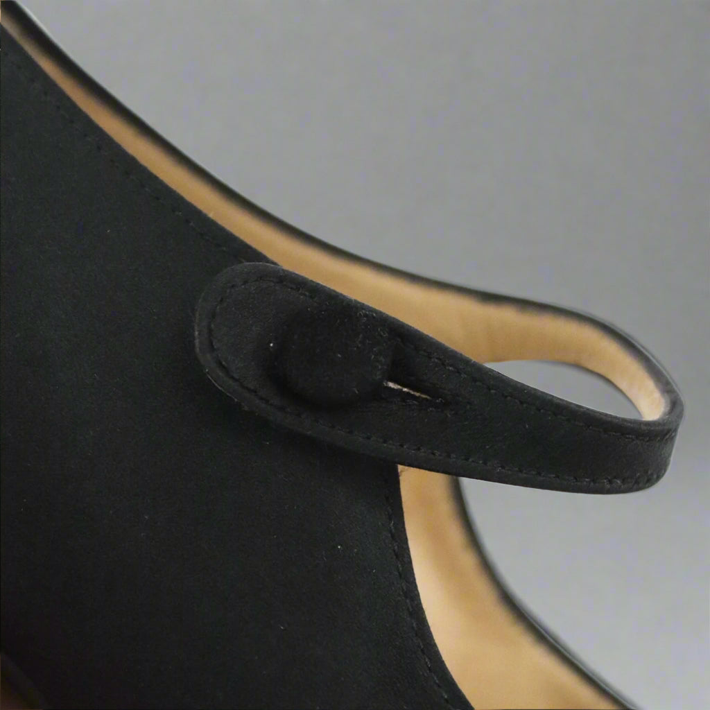 Prada S/S 1994 Black Satin Mary Jane Heels as seen on Carolyn Bessette Kennedy