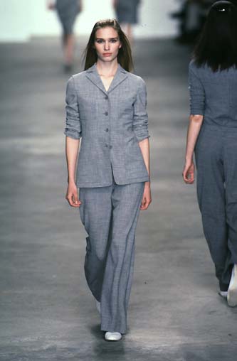 Calvin Klein Collection S/S 1998 Wool Grey Suit Jacket as worn by Christy Turlington