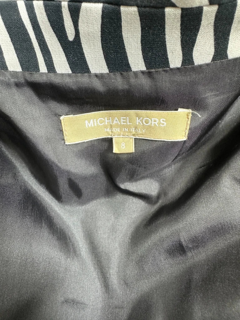 Michael Kors Zebra Print Coat, Made in Italy