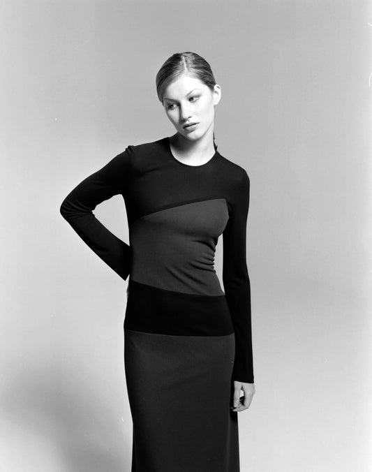Calvin Klein Collection FW 1996 Runway Geometric Dress, 6 US
