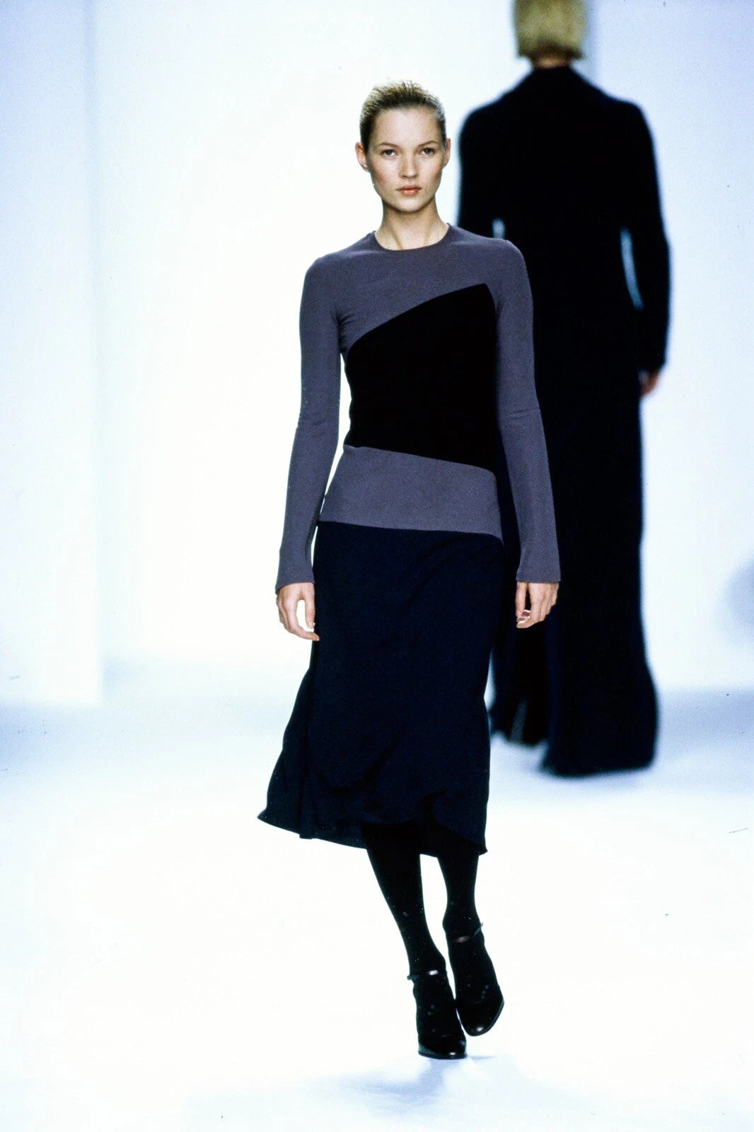 Calvin Klein Collection FW 1996 Runway Geometric Dress, 6 US