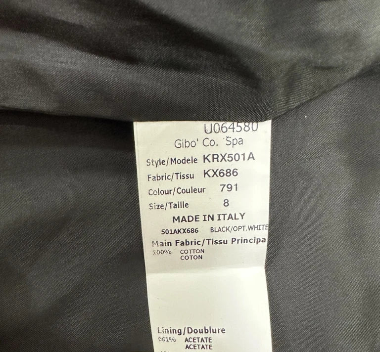 Michael Kors Zebra Print Coat, Made in Italy