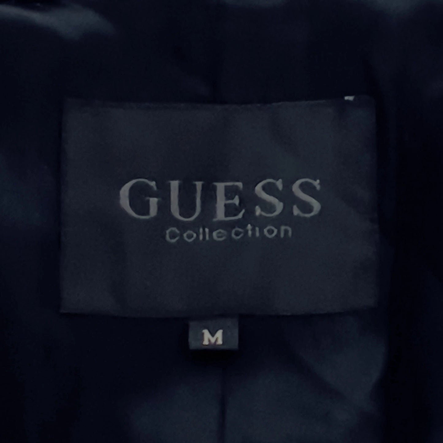 Guess Collection Faux Fur Black Coat, made in USA